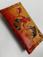 Handcrafted Leather Wallet – Deer motif design - Image 2