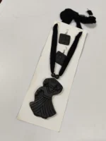 Terracotta Handicraft Necklace for women Set (black colour) - Image 2