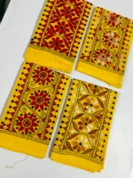 Kantha Stitch blouse Material Wholesale yellow colour - Image 2