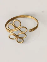 Brass Metal Hand Bracelet For Women
