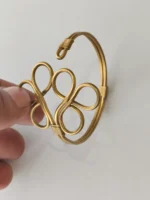 Brass Metal Hand Bracelet For Women - Image 4