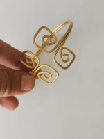 Brass Metal Hand Bracelet Design - Image 4