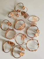 Handmade Copper Hand Bracelet For Girls (12pc) - Image 3