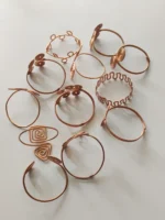 Handmade Copper Hand Bracelet For Girls (12pc) - Image 4