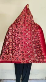 Ajrakh Stole Modal Silk Hand block for Women - Image 4