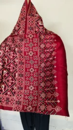 Ajrakh Stole Modal Silk Hand block for Women - Image 5