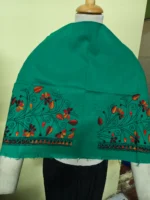 Green Kantha Stitch Blouse One Piece - Image 4