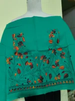 Green Kantha Stitch Blouse One Piece - Image 3