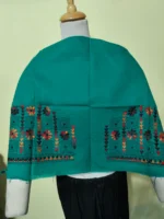 Sea Green Kantha stitch Blouse Piece - Image 4