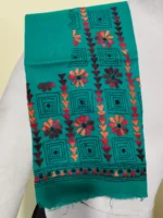 Sea Green Kantha stitch Blouse Piece - Image 3