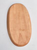 Handcrafted Wooden Serving Tray with Minimalist Fish Line Art Design - Image 5
