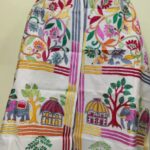 D Tussar Silk Kantha Stole