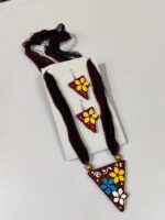 Terracotta Jewellery Set – Colorful Pendant with Matching Earrings - Image 2
