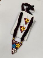 Terracotta Jewellery Set – Colorful Pendant with Matching Earrings - Image 3