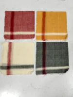 Handwoven Cotton Handkerchief Set – Traditional Striped Design - Image 4