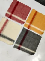 Handwoven Cotton Handkerchief Set – Traditional Striped Design - Image 2