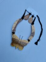 Wooden Necklace Set with Butterfly Design – Elegant Eco-Friendly Jewelry - Image 2