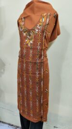 Cotton Kantha Kurti Material — Multicolor Embroidery - Image 2