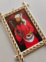 Handcrafted Wooden Wall Frame – Ektara Baul Music Motif - Image 2