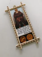 Handcrafted Wooden Wall Frame – Rabindranath Tagore Portrait & Nobel Tribute - Image 3