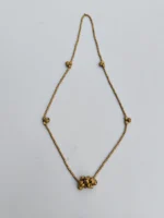 Dhokra Brass Necklace – Ornamental Ghungroo & Pendant