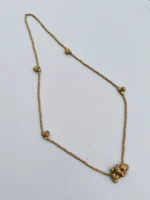 Dhokra Brass Necklace – Ornamental Ghungroo & Pendant - Image 4