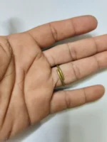 Adjustable Brass Finger Ring – Bow Ribbon Design - Image 5