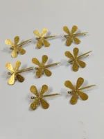 Handmade Brass Earrings Butterfly design (Quantity 4) - Image 3
