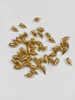 Gold‑Plated Spike‑Shaped Brass Beads - Image 2