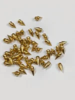 Gold‑Plated Spike‑Shaped Brass Beads