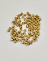 Gold Plated Faceted Spacer Beads Diamond Cut (Pack of 50) - Image 2