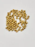Gold Plated Faceted Spacer Beads Diamond Cut (Pack of 50)
