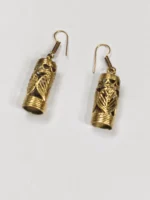 Handcrafted Dokra Brass Filigree Earrings – Traditional Tribal Ethnic Jewelry