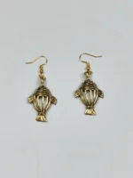 Handcrafted Dokra Brass Fish Motif Earrings – Traditional Tribal Ethnic Jewelry - Image 5