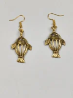 Handcrafted Dokra Brass Fish Motif Earrings – Traditional Tribal Ethnic Jewelry