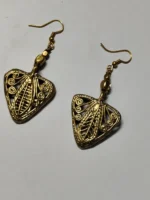 Handcrafted Dokra Brass Filigree Earrings – Traditional Tribal Ethnic Jewelry - Image 4