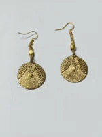 Handcrafted Dokra Brass Circular Earrings – Elegant Tribal Ethnic Jewelry for Women - Image 4