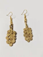Handcrafted Dokra Brass Earrings – Elegant Tribal Ethnic Jewelry
