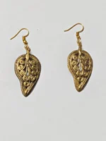 Handcrafted Dokra Brass Earrings for Women – Traditional Tribal Ethnic Jewelry - Image 4