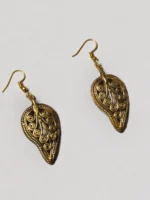 Handcrafted Dokra Brass Earrings for Women – Traditional Tribal Ethnic Jewelry - Image 3