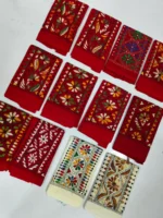Cotton kantha work blouse pieces wholesale price (12 pieces) - Image 2
