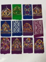 Cotton Kantha Blouse Material Wholesale Price - (12 Color Design Set)