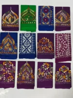 Cotton Kantha Blouse Material Wholesale Price - (12 Color Design Set) - Image 4