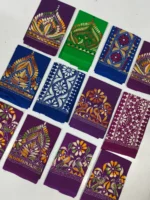 Cotton Kantha Blouse Material Wholesale Price - (12 Color Design Set) - Image 2
