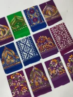 Cotton Kantha Blouse Material Wholesale Price - (12 Color Design Set) - Image 3