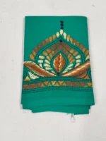 Handmade Kantha Stitch Blouse Piece Green