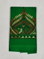 Cotton Kantha Stitch Blouse Piece Green