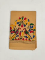 Cotton Kantha Stitch Blouse Material – Flower and bird design - Image 4