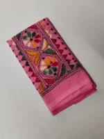 Handicraft Kantha Stitch Cotton Blouse Piece Material (Pink) Multicolor - Image 3