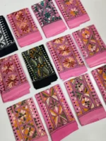 Cotton Kantha Blouse Material Wholesale Price - (12 Piece Color Design Set) - Image 3